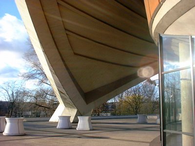 on the roof of the haus der kulturen der welt, berlin