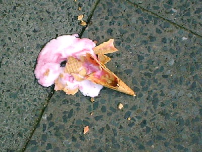 broken icecream wafer